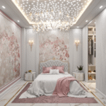 طراحی دیزاین اتاق مستر کلاسیک و کلازت روم
