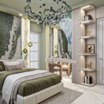 طراحی فضای اتاق خواب دخترانه آرامبخش