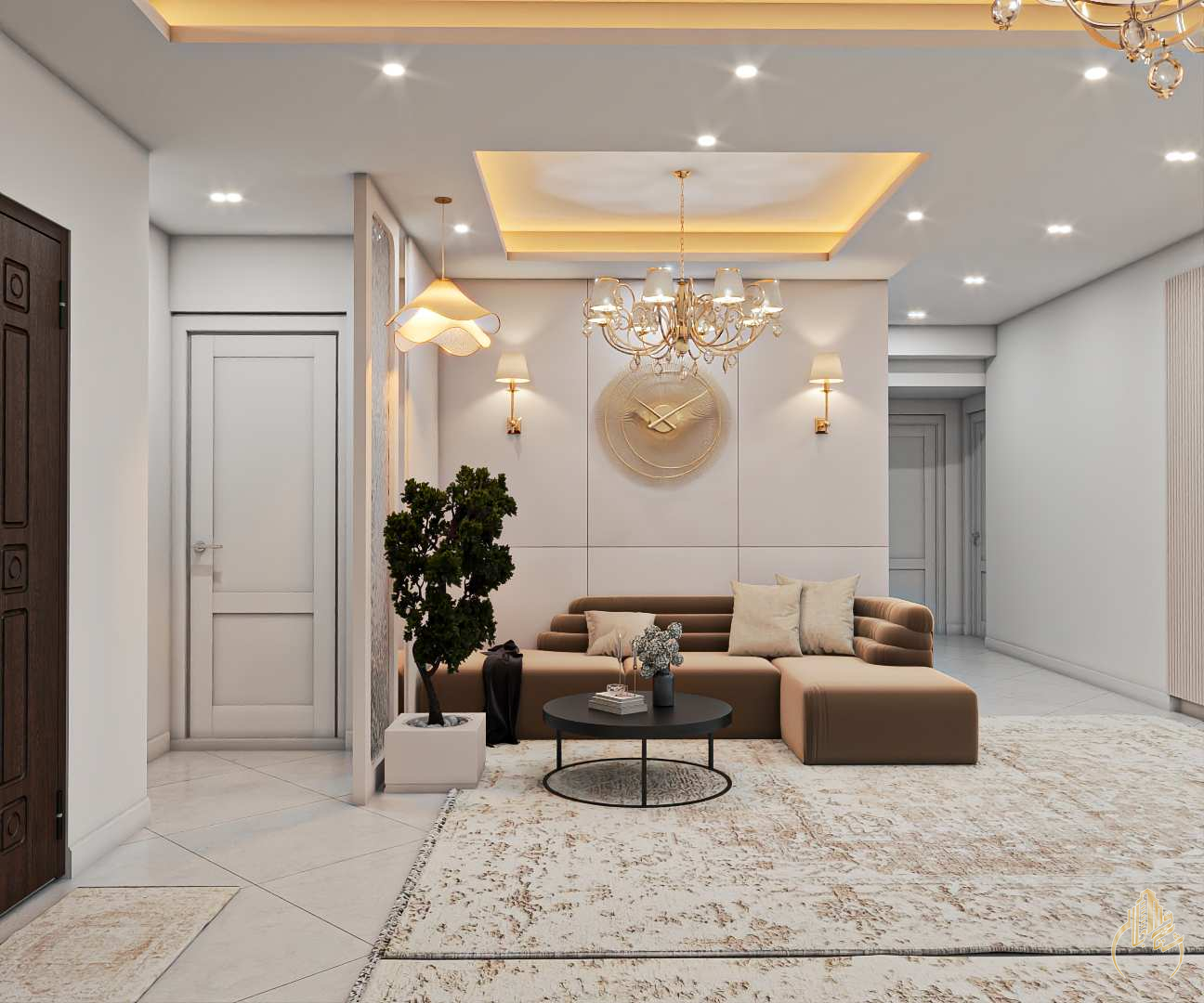 طراحی داخلی پذیرایی و نشیمن