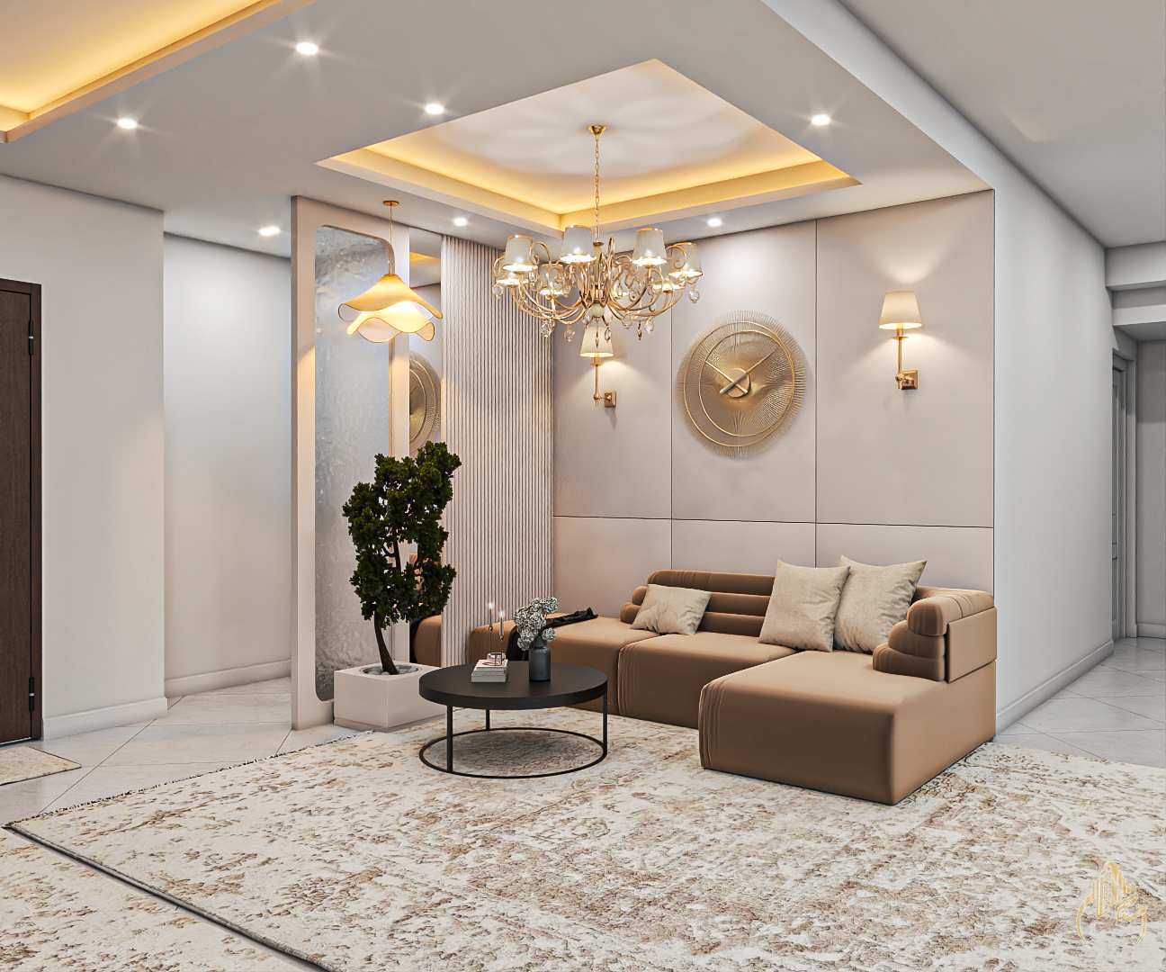 طراحی داخلی پذیرایی و نشیمن